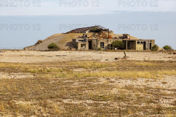 Abandoned military bomb testing buildings