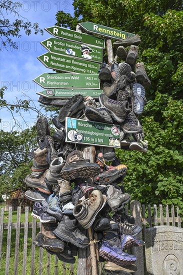 Start of Rennsteig hiking trail