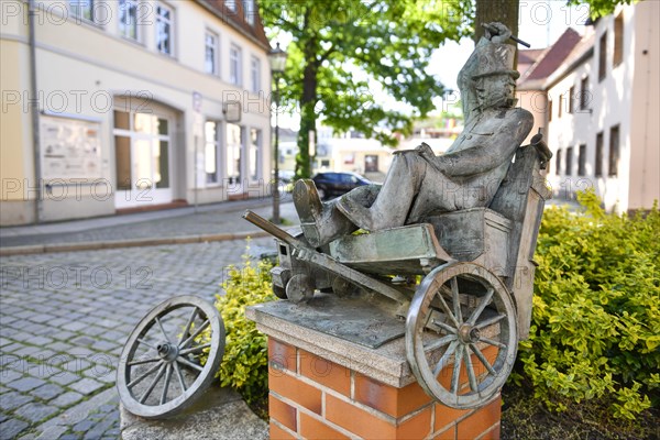 Bronze monument Cottbuser Postkutscher