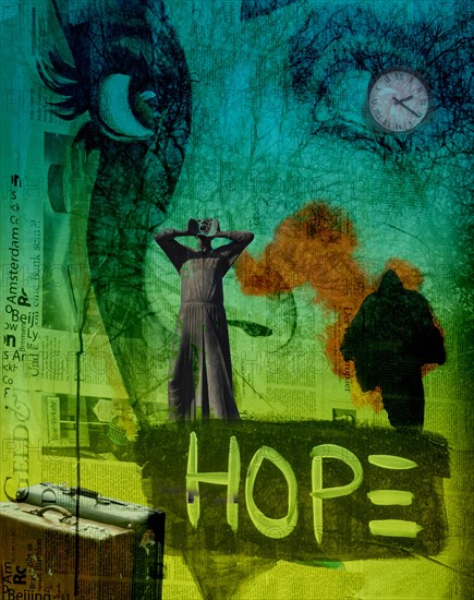 Collage on the theme of hope