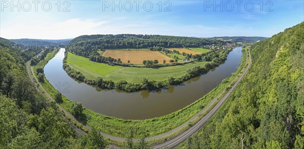 View of the Weser Valley from the Weser Skywalk