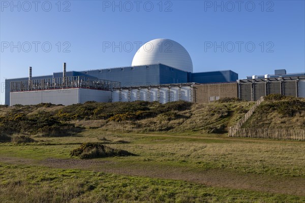 White dome PWR Pressurised Water Reactor nuclear power station