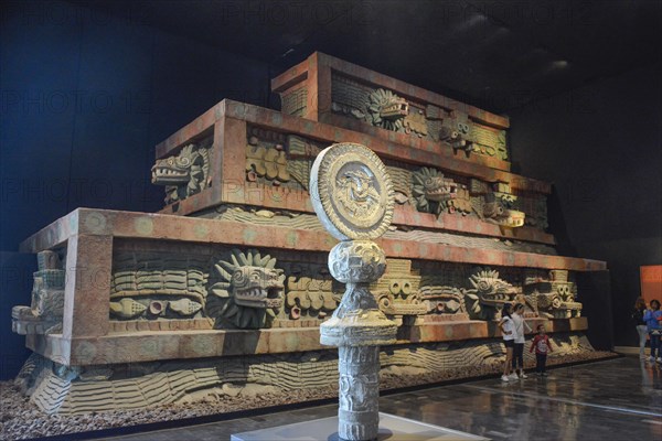 Replica Quetzalcoatl Temple Teotihuacan
