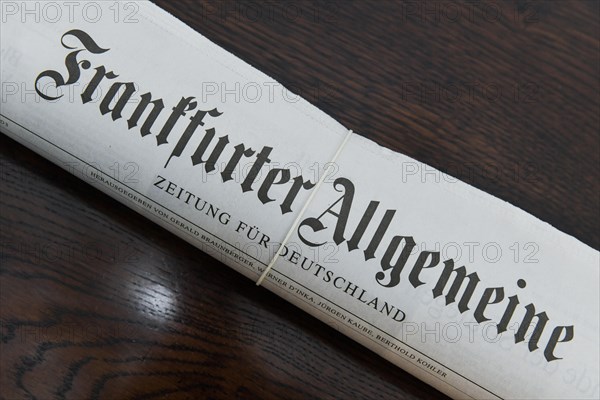 Daily newspaper Frankfurter Allgemeine