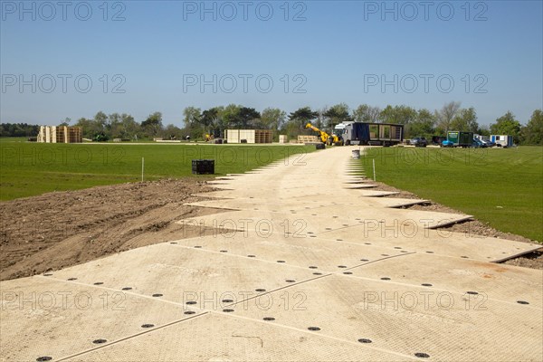 Film set under construction for The Power