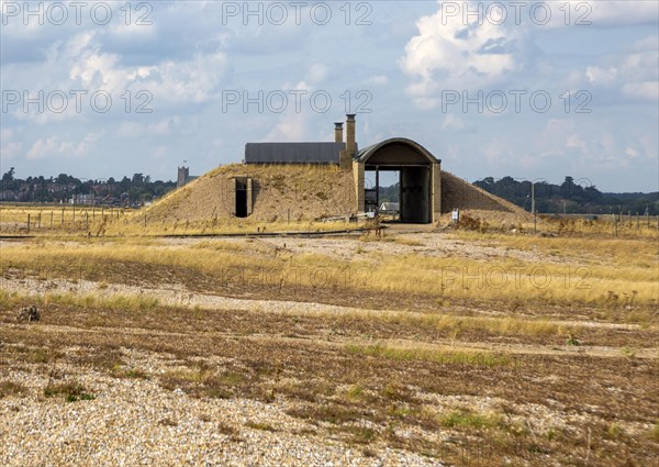 Abandoned military bomb testing buildings