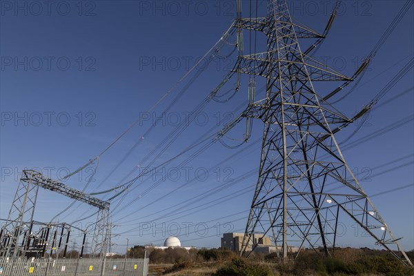 Inner Gabbard Offshore wind farm electricity substation connection to National Grid power lines