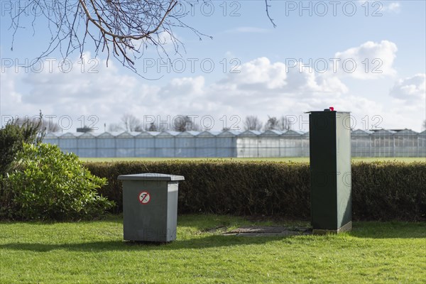 Gas and electric cabinet and greenhouse