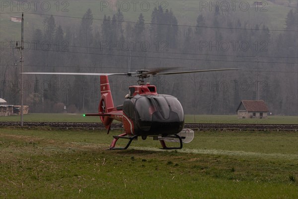 Helicopter type EC-130 T2 of the company Airport Helicopter AG
