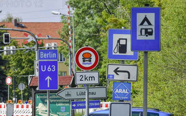 Forest of traffic signs