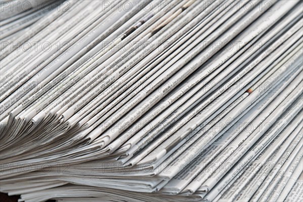 Stack of newspapers