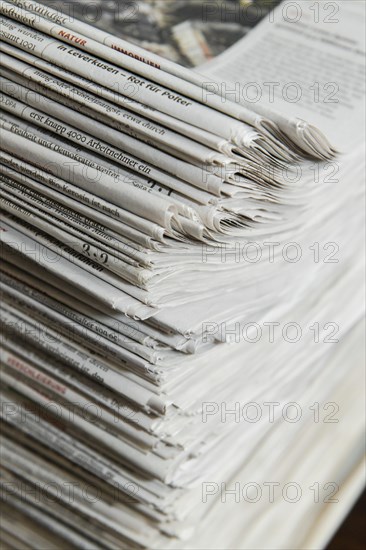 Stack of newspapers