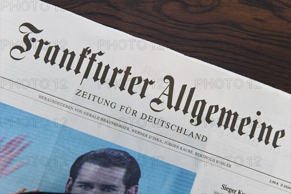 Daily newspaper Frankfurter Allgemeine