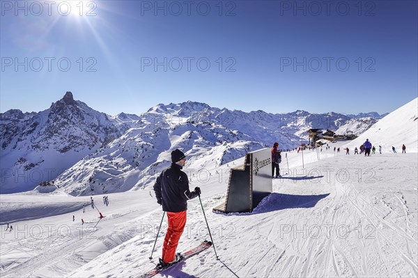 Ski slope at the Souliere summit