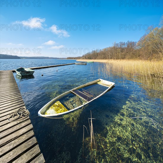 Clear sunny winter day at the Schaalsee