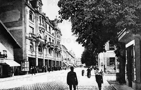 Munich street around 1915
