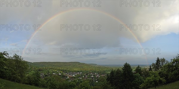 Rainbow over the Schönbuch ridge