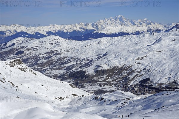 View of snow-capped mountains