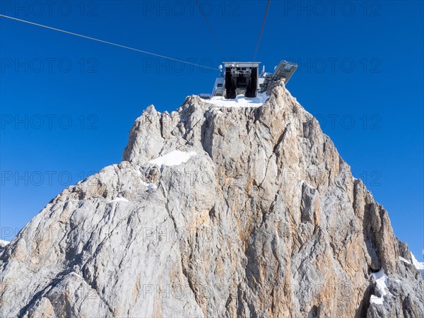 View from the Dachstein Panorama Gondola to the Dachstein Glacier mountain station