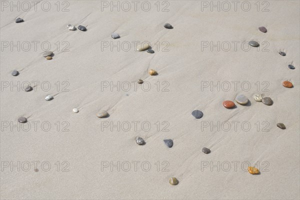 Sandy beach with pebble