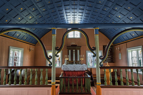 Small wooden church