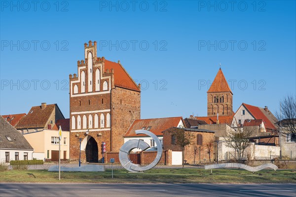 Mill Gate and Church of St. Thomas in Tribsees