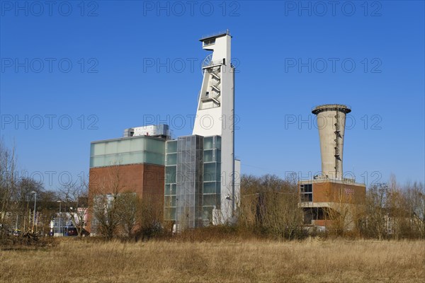 Shaft IV winding tower with machine hall and Consol Theatre in Consol Park