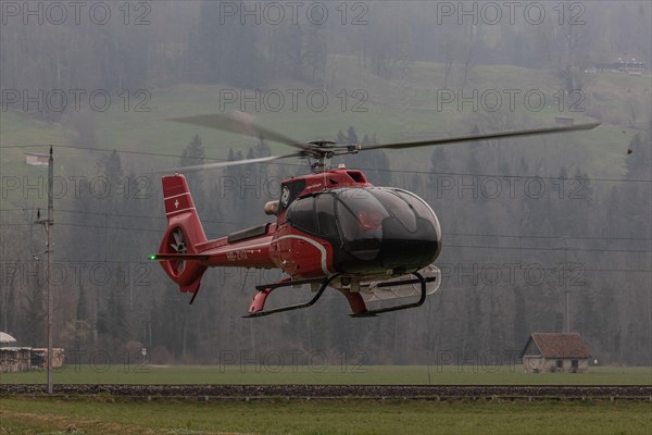 Helicopter type EC-130 T2 of the company Airport Helicopter AG