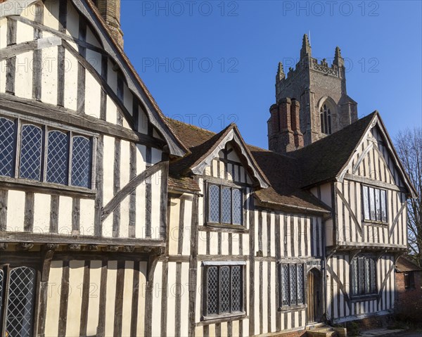 Historic timber framed Tudor buildings