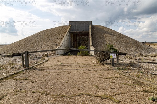 Abandoned military bomb testing buildings