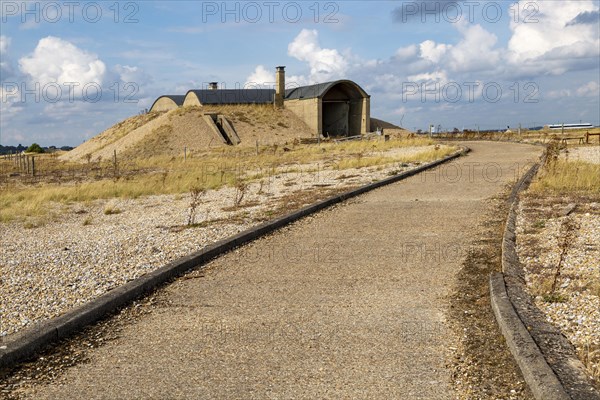 Abandoned military bomb testing buildings