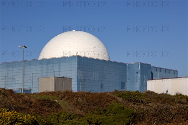 White dome PWR Pressurised Water Reactor nuclear power station