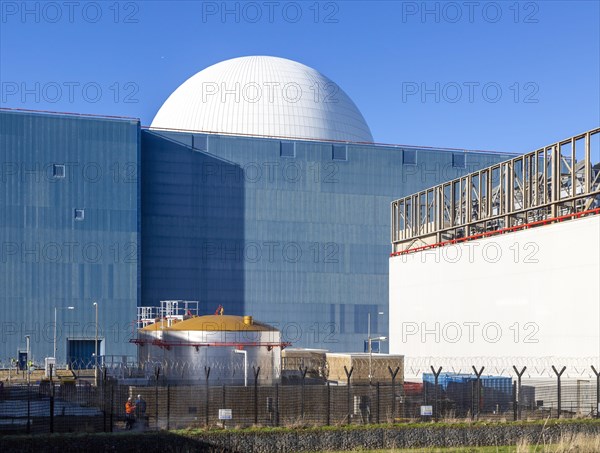 White dome PWR Pressurised Water Reactor nuclear power station