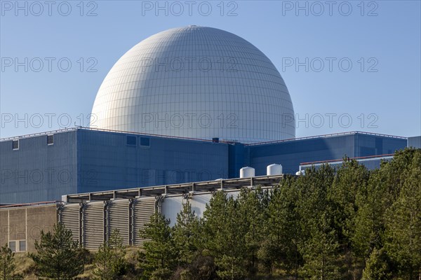 White dome PWR Pressurised Water Reactor nuclear power station