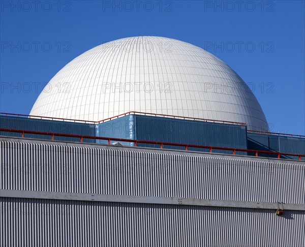 White dome PWR Pressurised Water Reactor nuclear power station