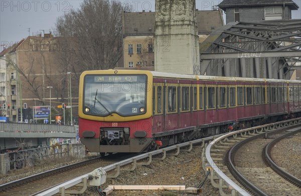 S-Bahn near Treptower Park S-Bahn station