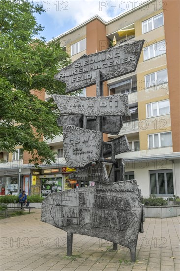 Monument to the founding of the large housing estate Falkenhagener Feld