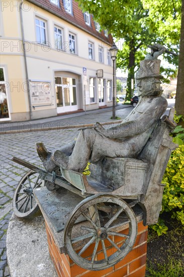 Bronze monument Cottbuser Postkutscher