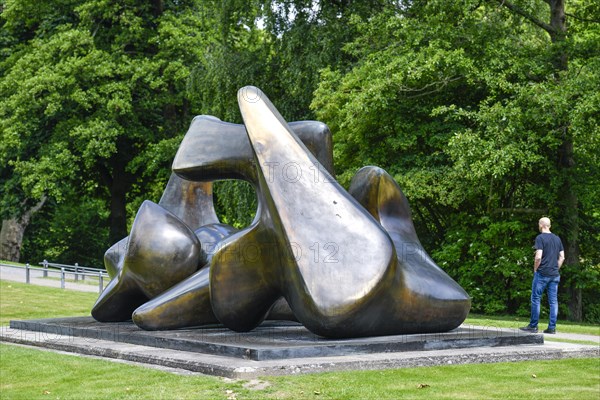 Henry Moore Large Vertebrae Bronze Sculpture Park