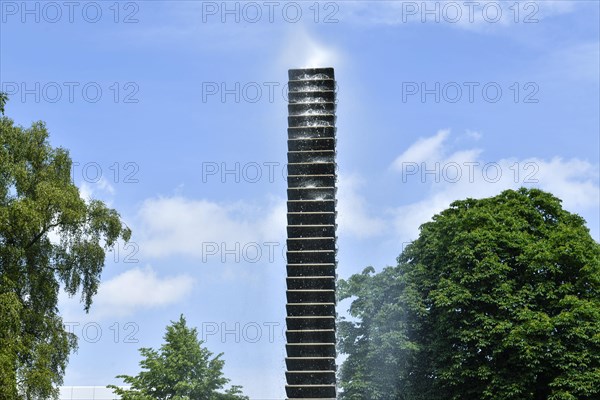 Water sculpture 1977 by Heinz Mack