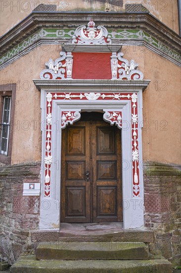 Door in the castle courtyard