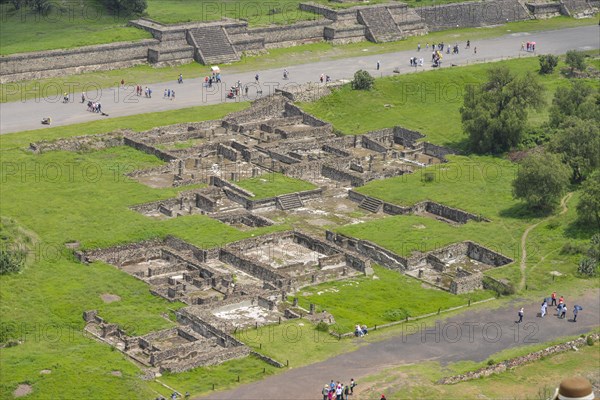 Ruin foundations on the Road of the Dead