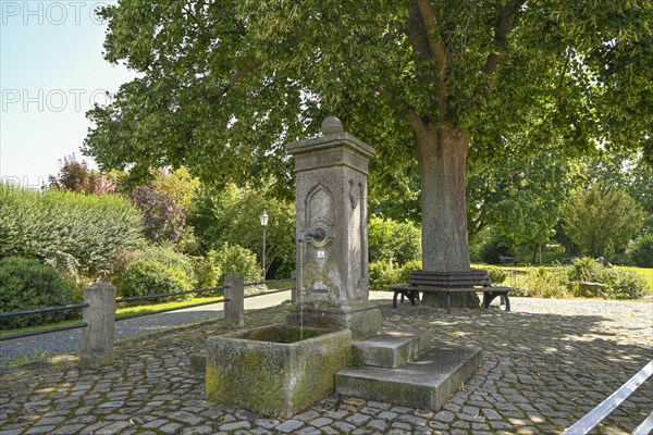 Fountain in front of the gate