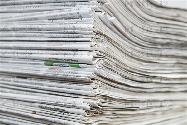 Stack of newspapers