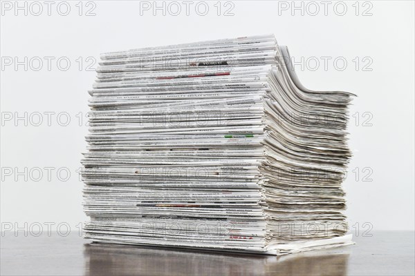 Stack of newspapers