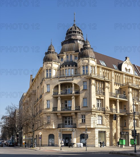 Historic old building on Kurfürstendamm corner Leibnizstraße