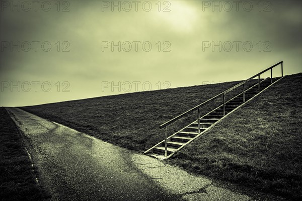 Stairs on dune