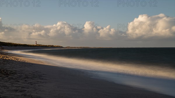 North Sea coast with List-ost lighthouse