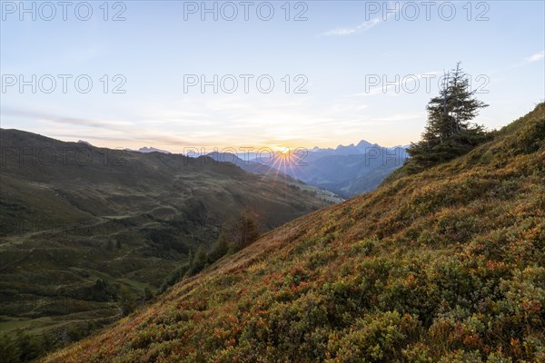 Sunrise on Portlakopf in autumn