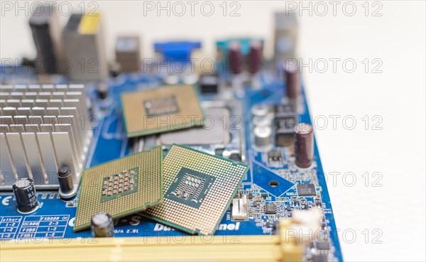 Close up of a motherboard